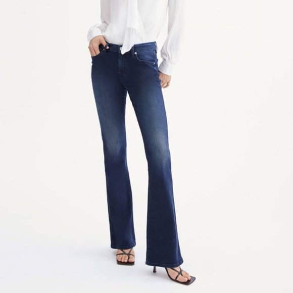 7 For All Mankind Denim - 7 FOR ALL MANKIND A POCKET HIGH RISE RELAXED FLARE